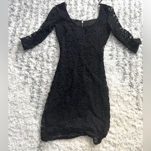 Black lace dress